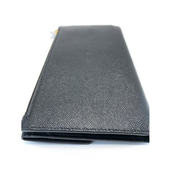 SAINT LAURENT Black Large Uptown Ysl Monogram Leather Wallet - Picture 5 of 10